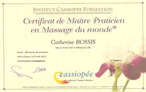 certificat de maitre praticien en massages du monde